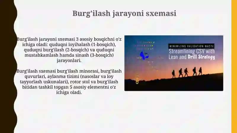 Burg'ilash jarayoni sxemasi 3