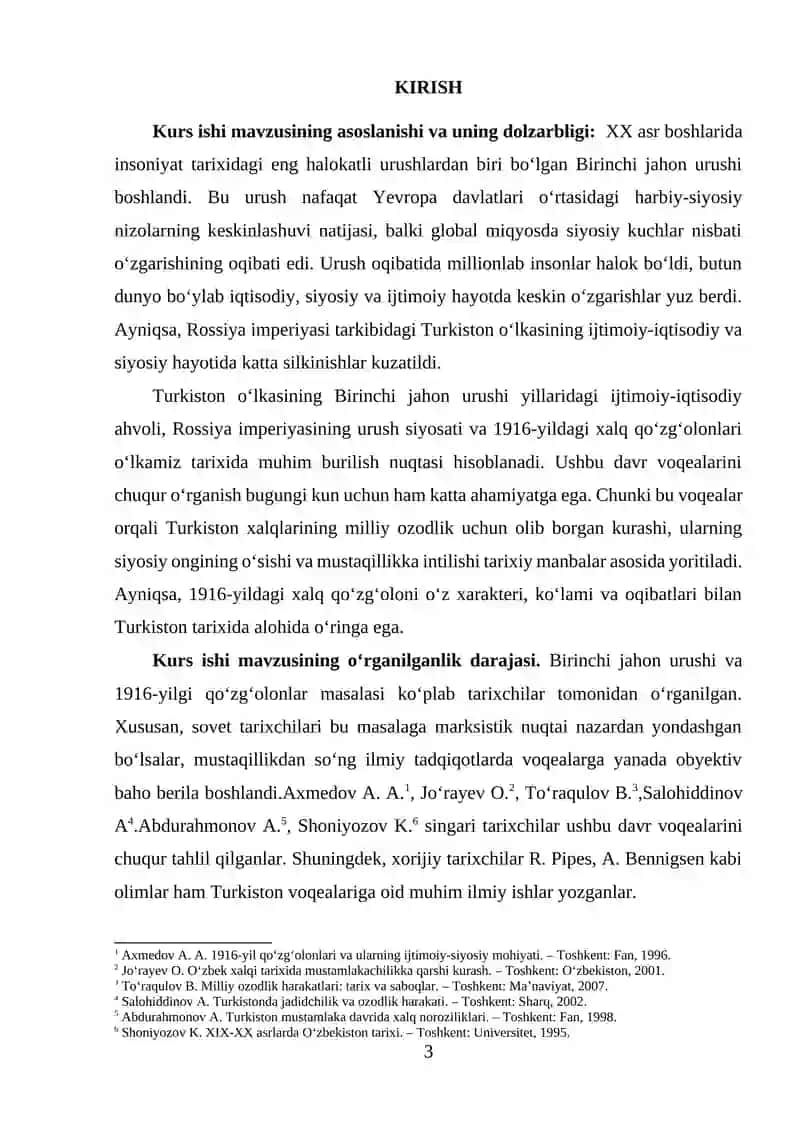 Birinchi Jahon urushining Turkistonga ta’siri, 1916-yilgi xalq harakatlari 3