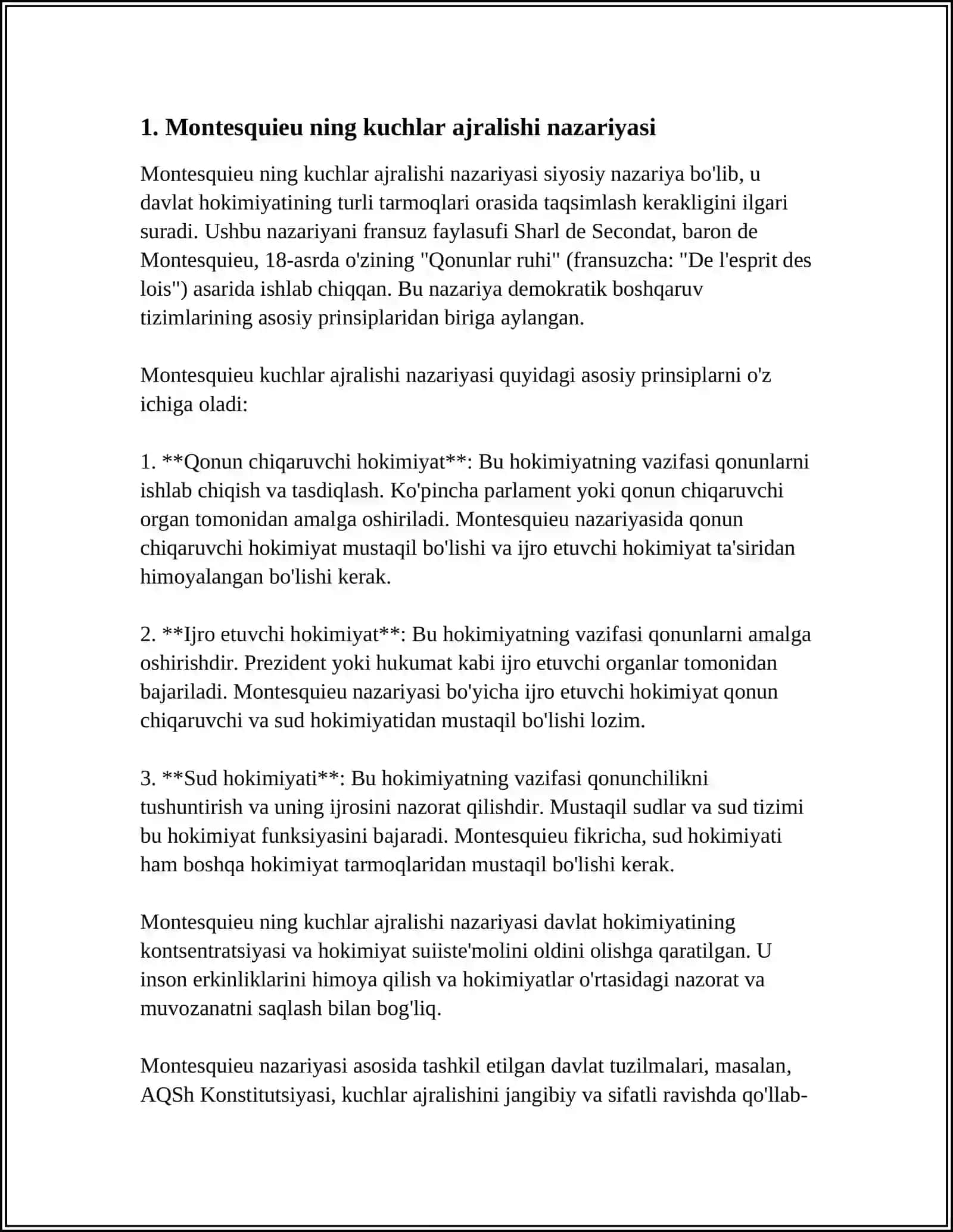 MONTESKEY VA LOKK INSONNING ASOSIY HUQUQLARI 3
