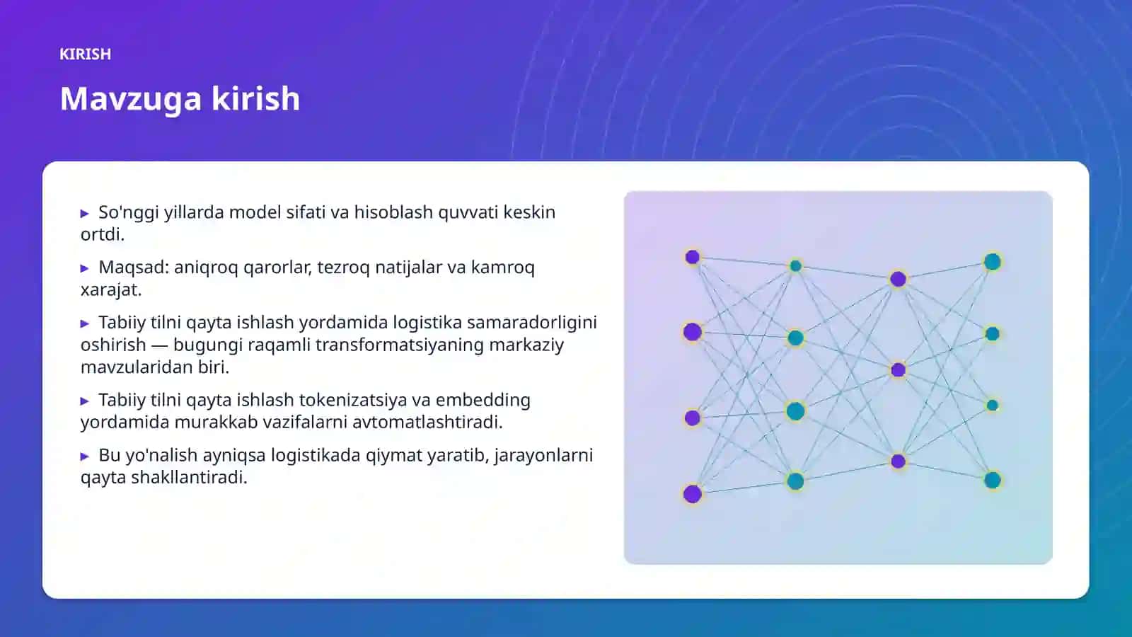 Tabiiy tilni qayta ishlash yordamida logistika samaradorligini oshirish 3