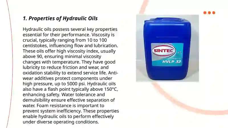 Hydraulic oils 3