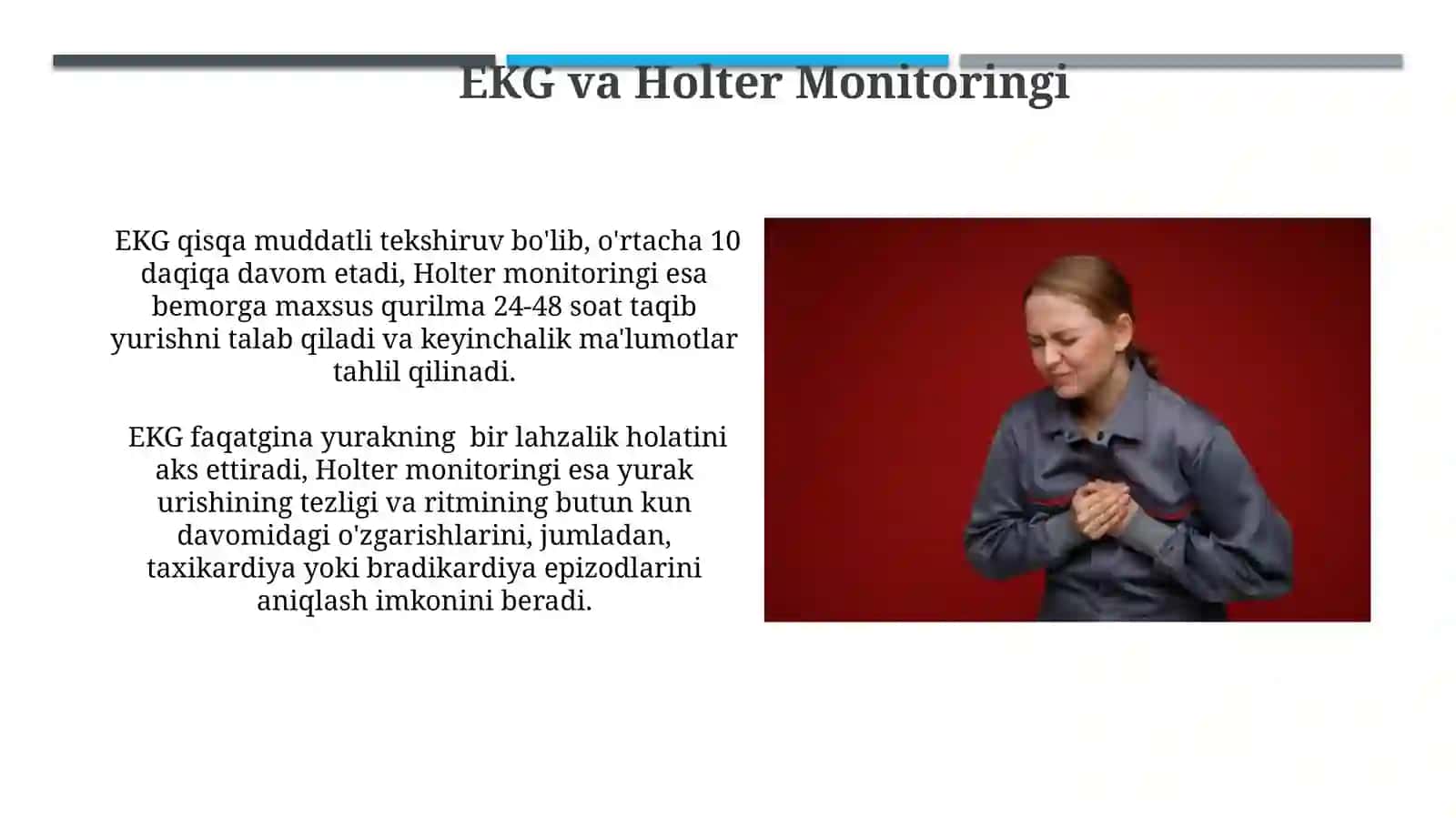 Yurak ritmi buzulishi.Yurak õtkazuvchanlikning buzulishi 3