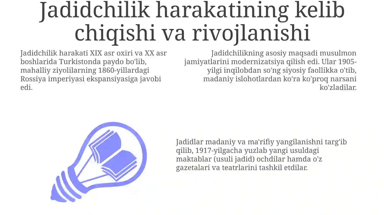 Jadid pedagogikasining asosiy tamoyillari va tarixi 3