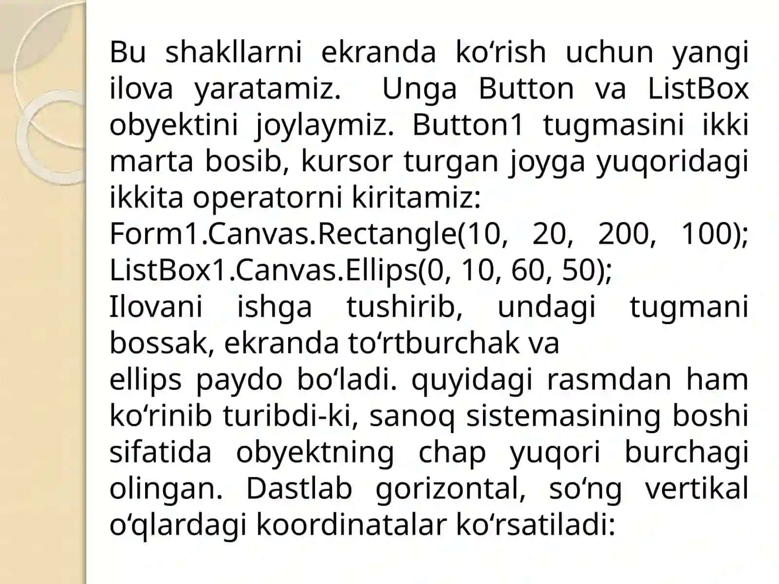 DELPHI DA GRAFIKA BILAN ISHLASH 3