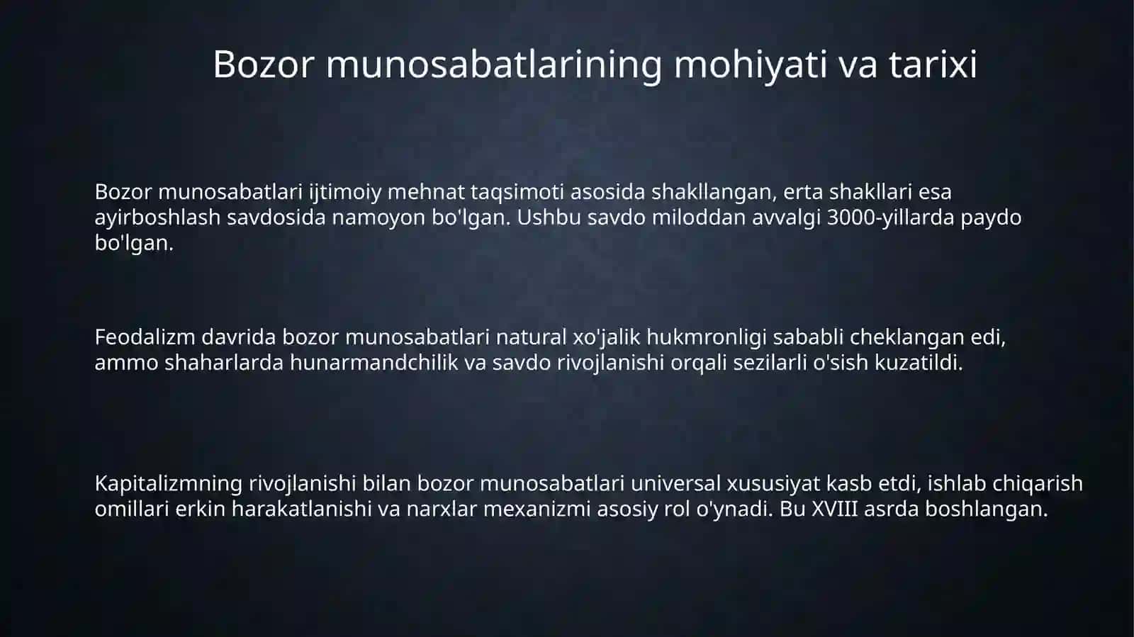 Bozor munosabatlari 3