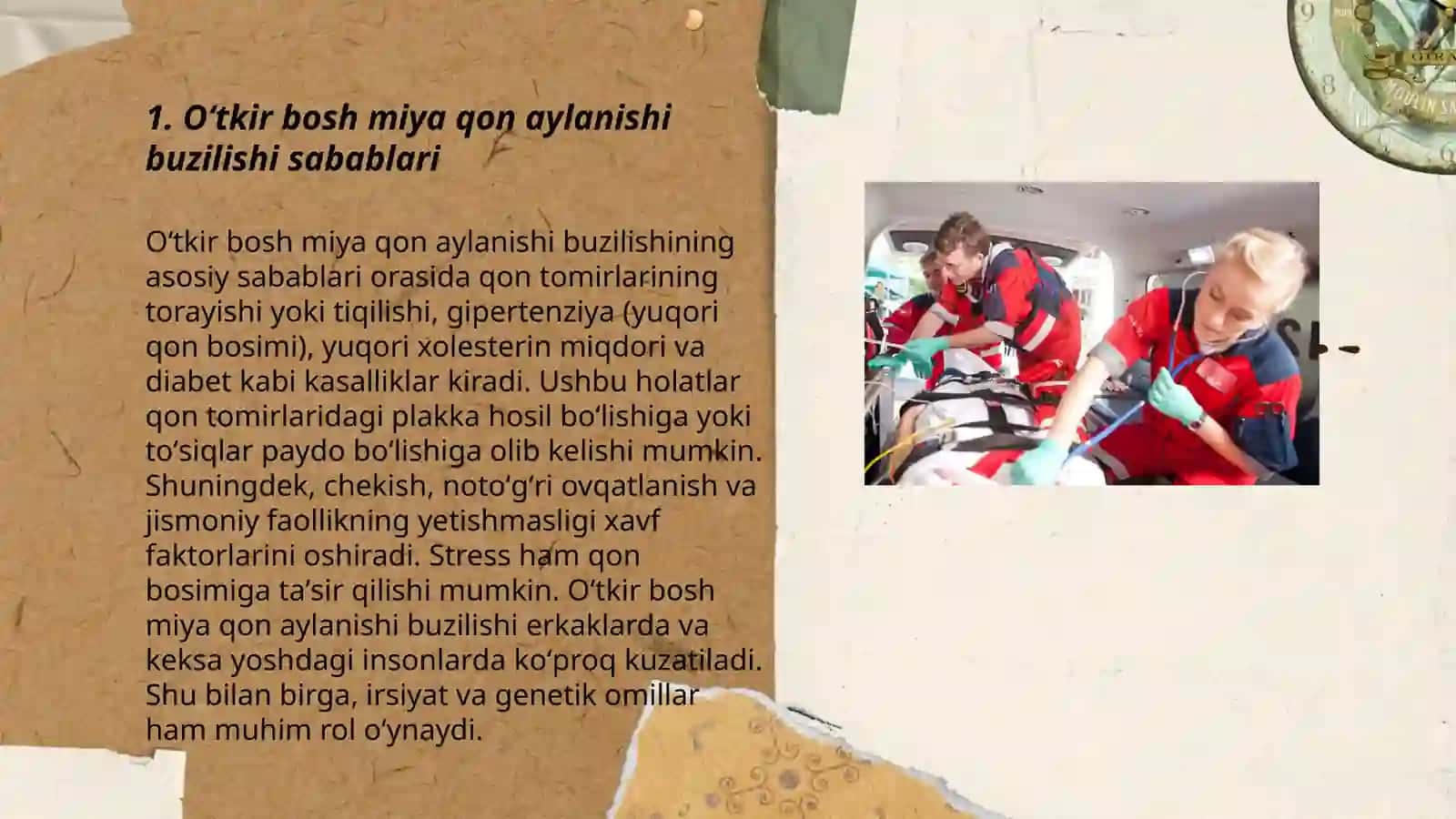 Oʻtkir bosh miya qon aylanishi buzilishi va tez tibbiy yordam 3