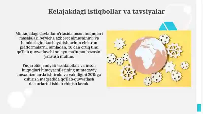 Inson huquqlari boʻyicha mintaqaviy mexanezimlar 3