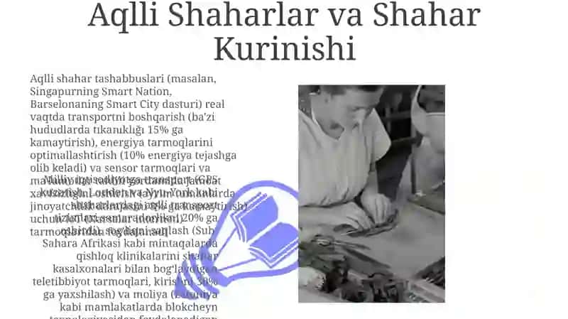 Aqlli Shaharlar va Shahar Kurinishi 3