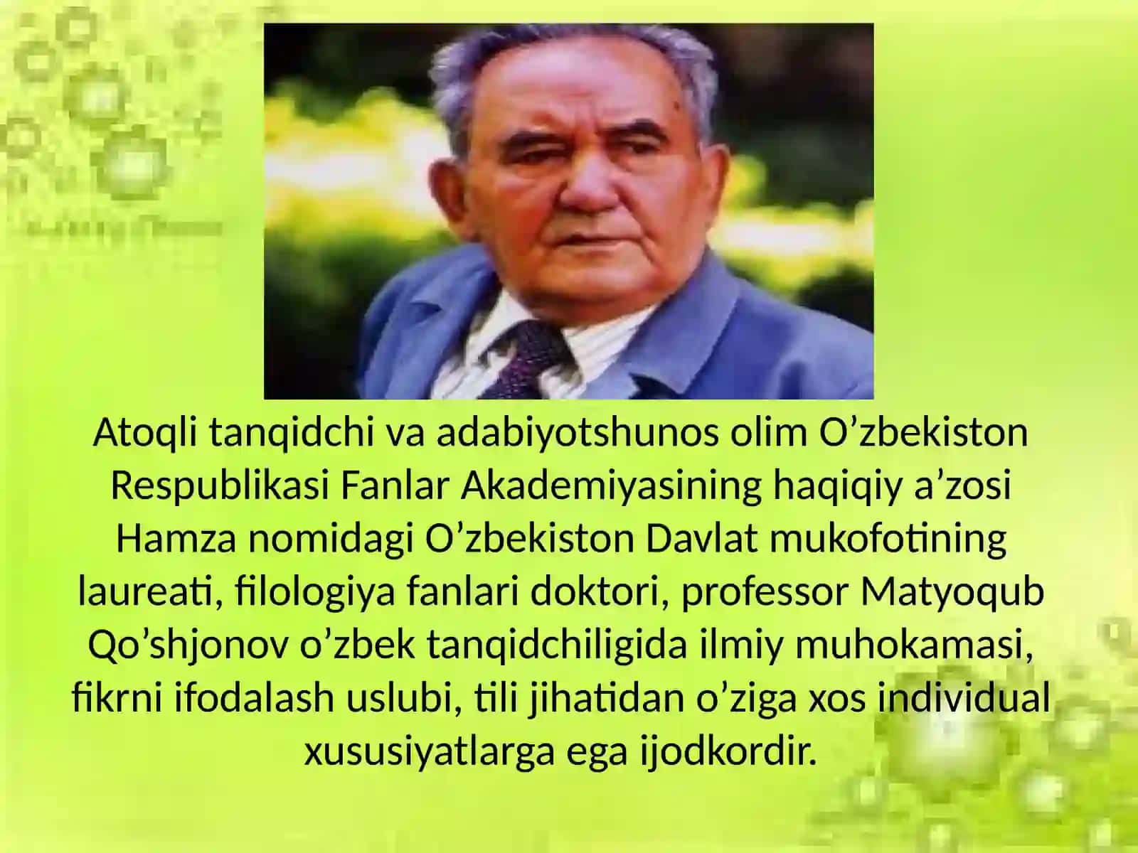 O’zbekning o’zligi 3