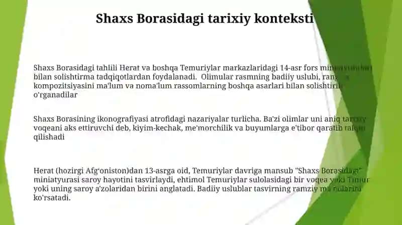 ShAXS BORASIDAGI NAZARYALAR 3