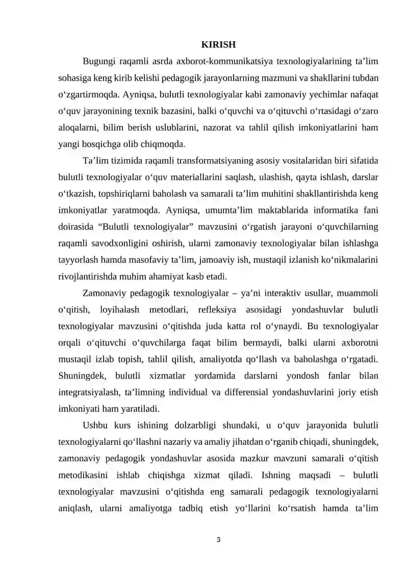 Bulutli Texnologiyalar va Zamonaviy Pedagogik Texnologiyalar 3