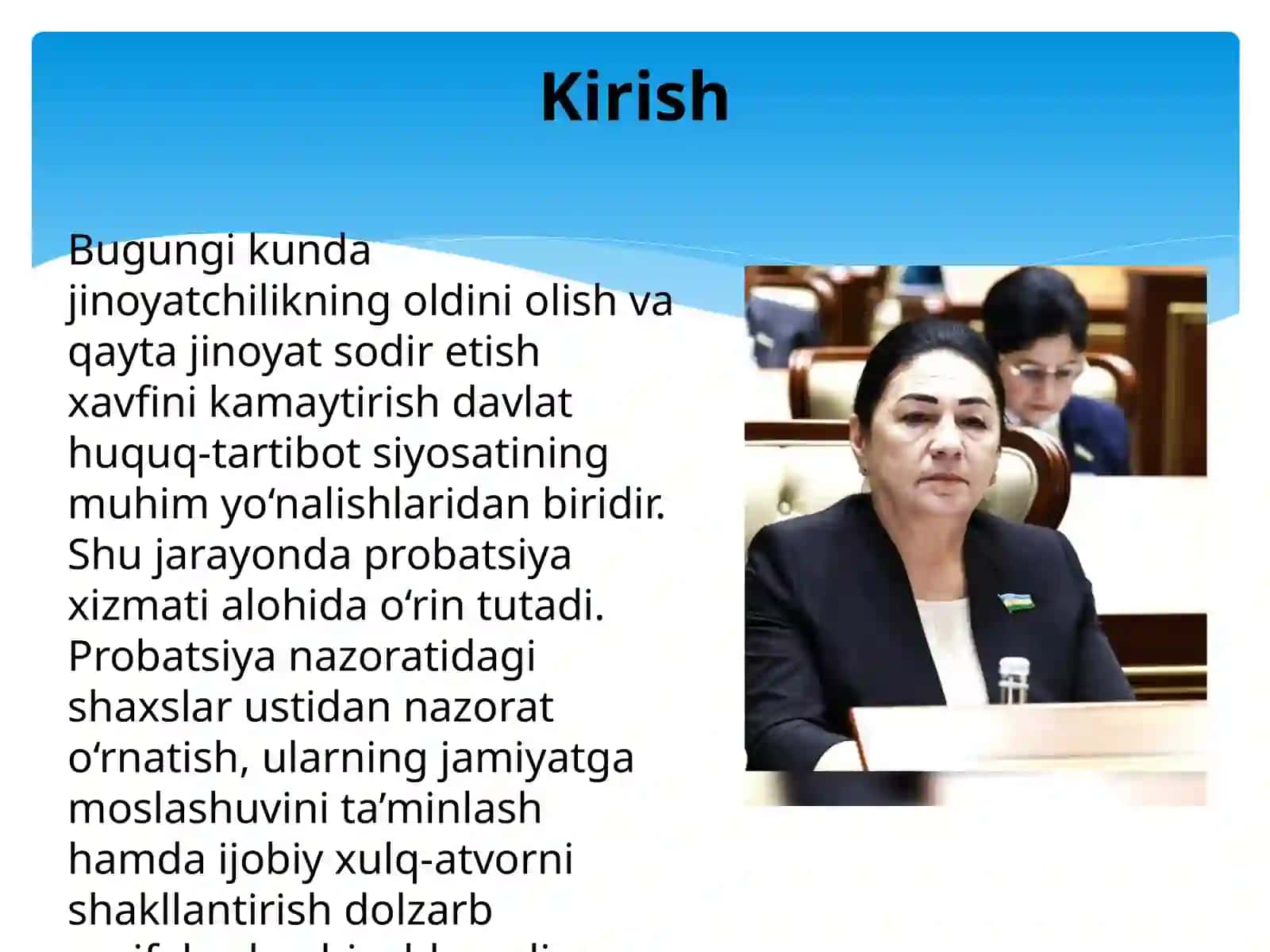 Propatsiya nazoratidagi shaxslarning xulq-atvorini baxolash mezonlari hamda huquqbuzarliklar pirofilaktikasi bo'linmlari bilan hamkorligi 3