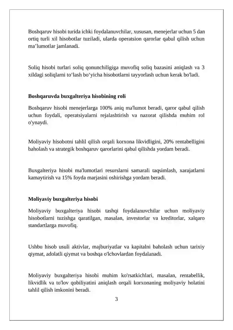 Buxgalteriya hisobi tushunchasi va mohiyati 3