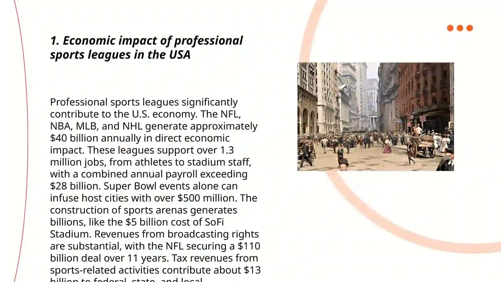 The economics, sport and media of the USA 3