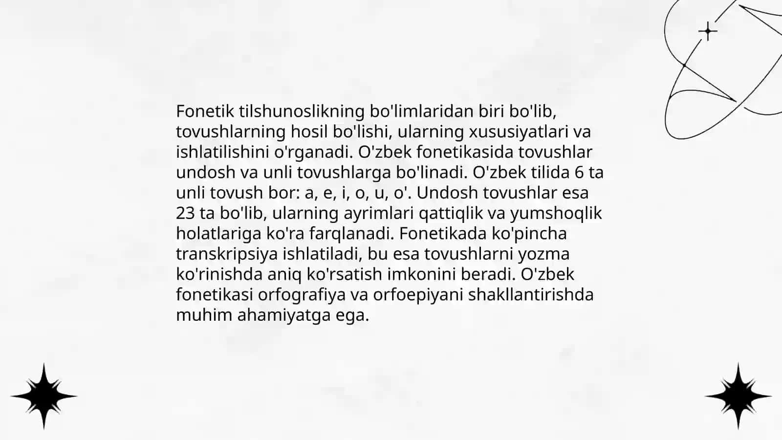 Fonetik tilshunoslik 3