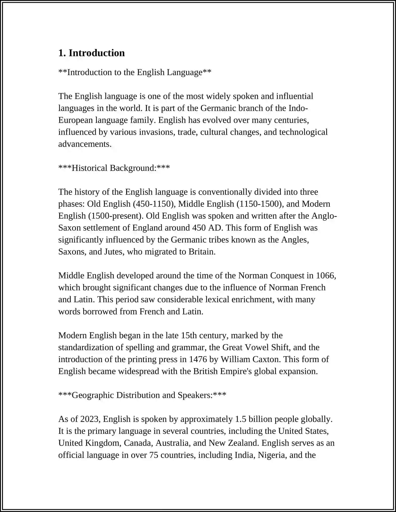 Introduction to the English Language 3