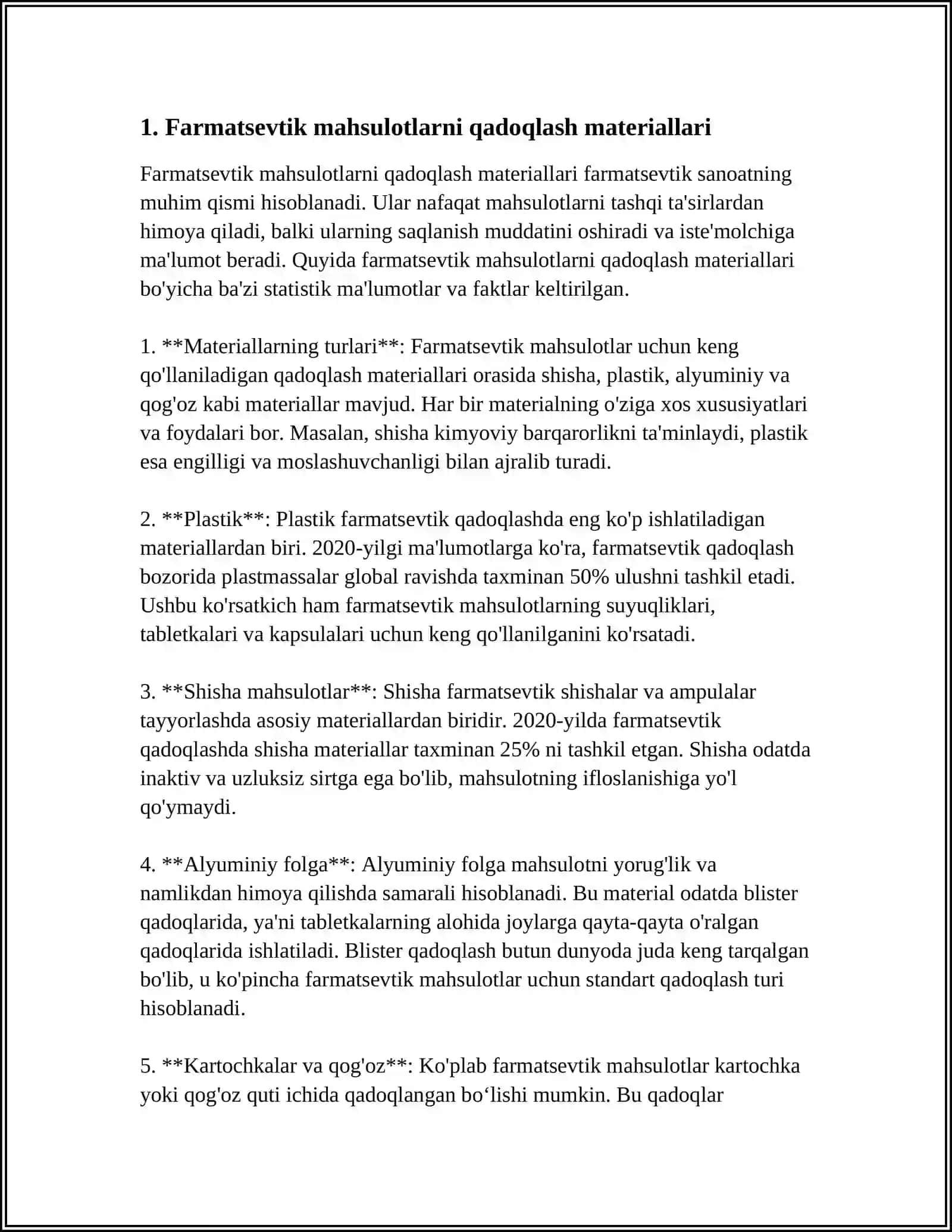 FARMATSEVTIK TOVARLARNI QADOQLASH VA MARKIROVKALASH 3
