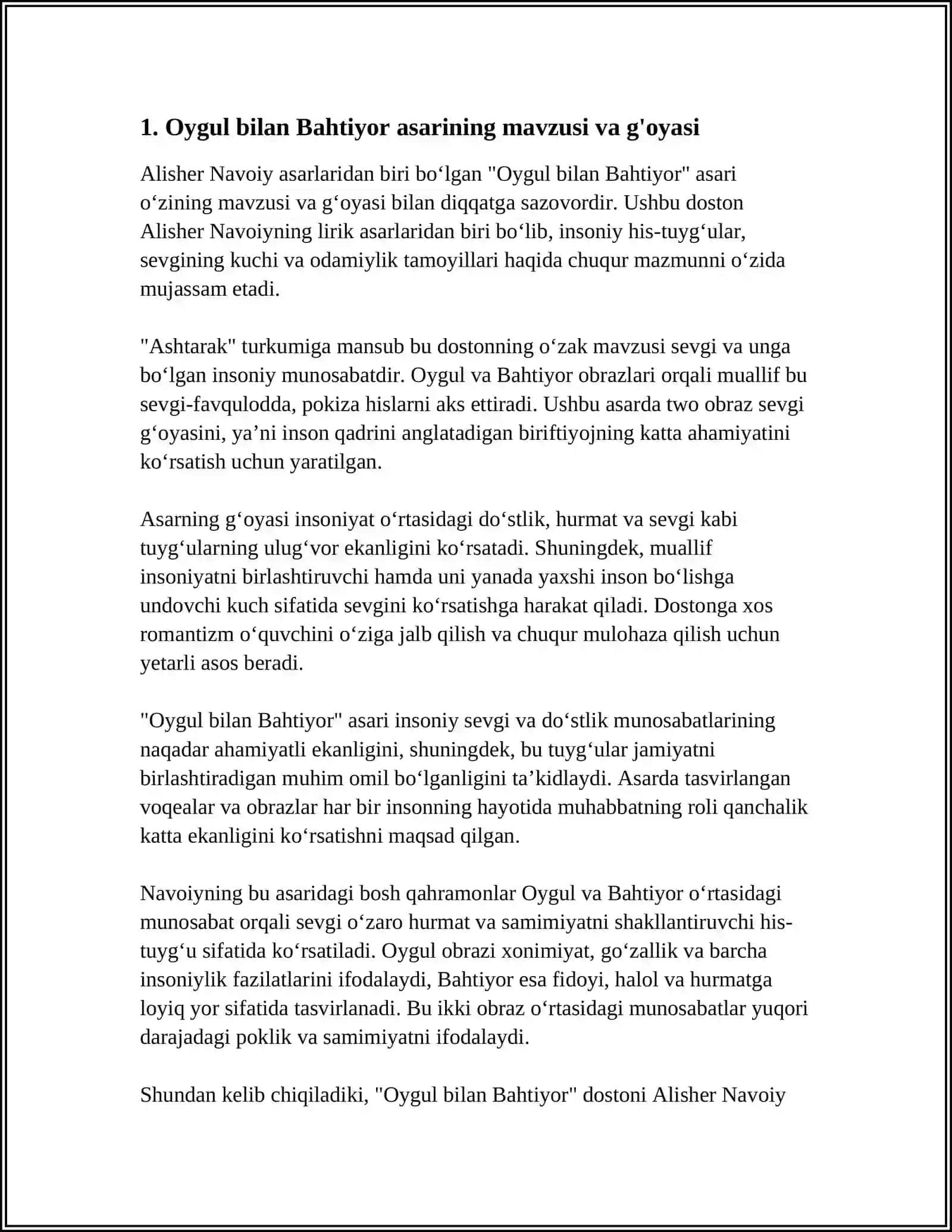 HAMID OLIMJON OYGUL BILAN BAHTIYOR ASARI TAHLILI 3