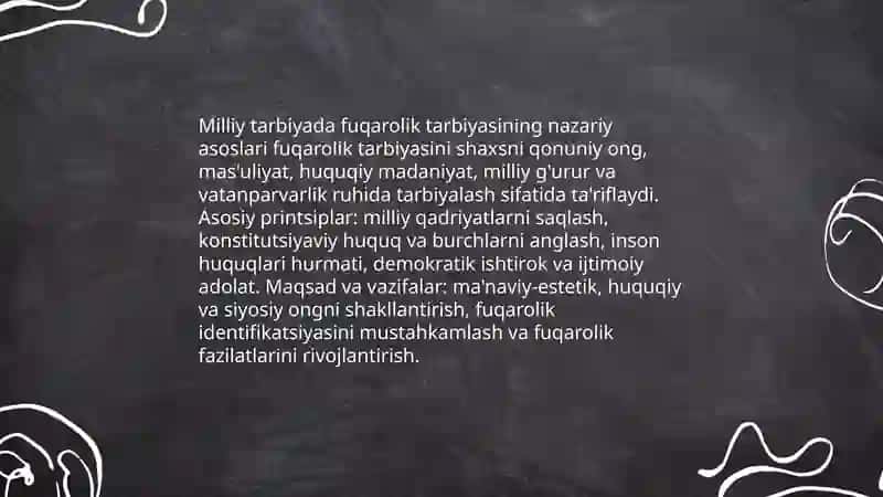 Milliy tarbiyada fuqarolik tarbiyasi 3