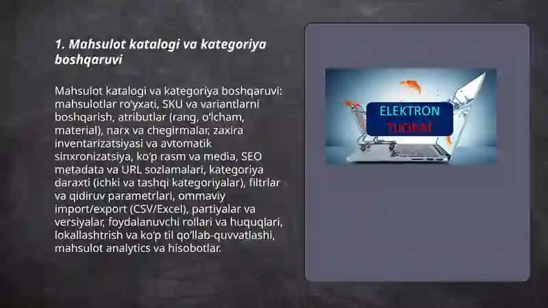 Elektron tijorat biznes modullari 3