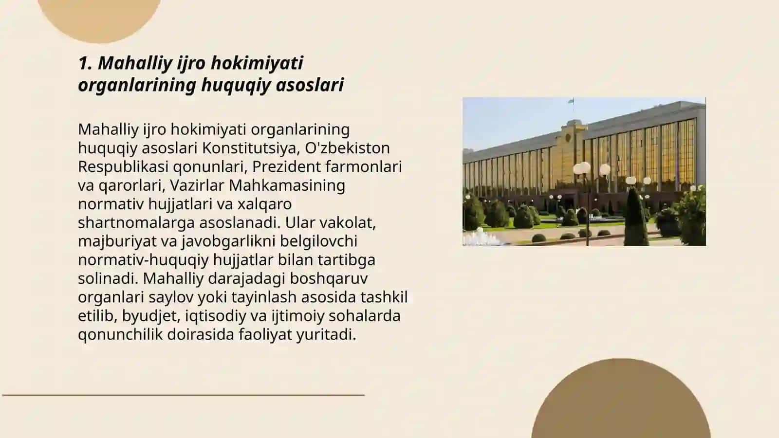 Mahalliy ijro hokimiyati organlari 3