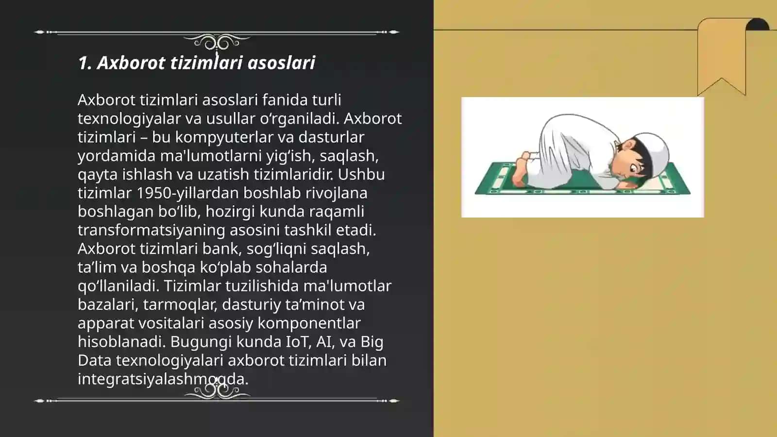 Axborot tizimlari asoslari 3
