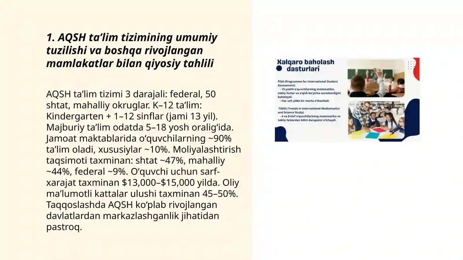 AQSH taʼlim tizimining qiyosiy tahlili 3
