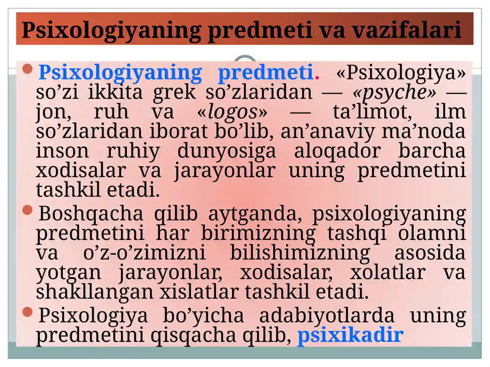 UMUMIY PSIXOLOGIYAGA FANINING PREDMETI 3