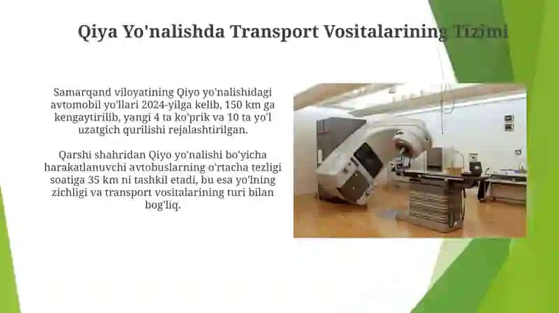 Qiya yoʻnalishda ishlaydigan transport vositalari 3