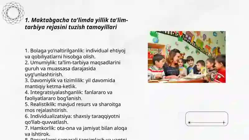 Maktabgacha ta'lim tashkilotlarida ta'lim tarbiya ishlarini rejalashtirish va hisobga olish 3