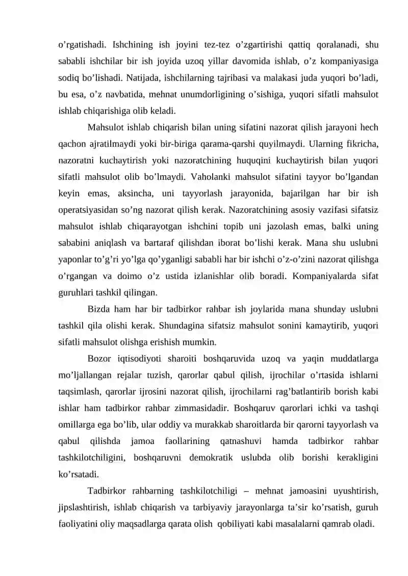 Kichik biznes va tadbirkorlik faoliyatini boshqarish psixologiyasi 3