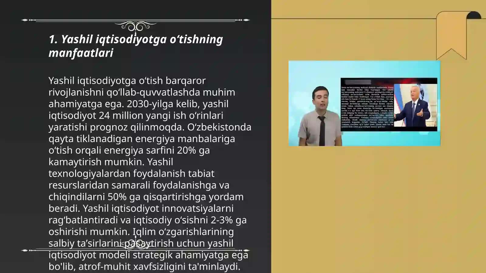 Yashil iqtisodiyotga oʻtishning zaruriyati, tamoyillari va dastaklari 3