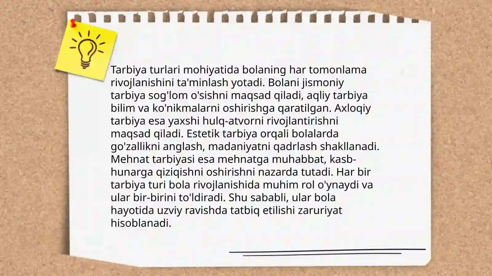 Tarbiya turlari va ularning shaxs kamolotiga ta'siri 3