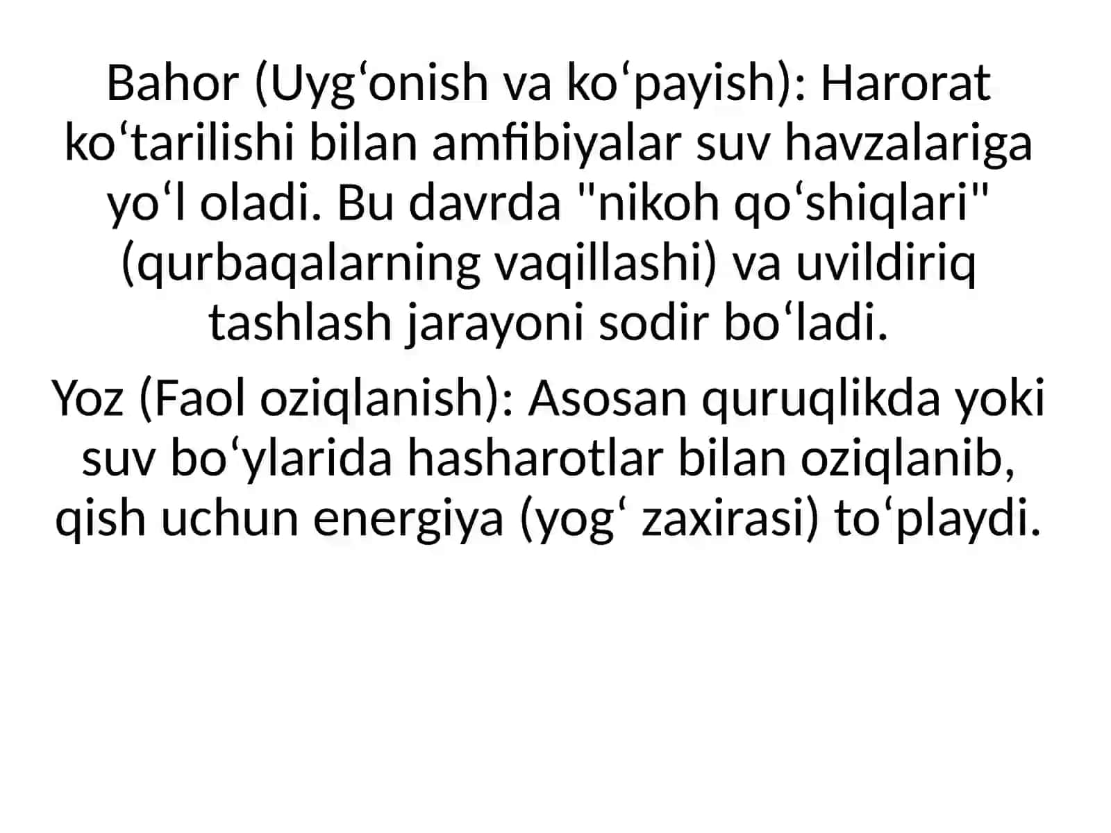 Amfibiyalarning ekologiyasi va muhofazalash 3