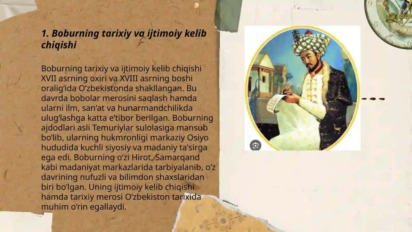 Boburning tarixiy va ijtimoiy kelib chiqishi 3