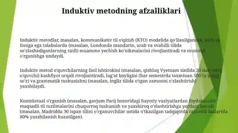 Induksiya metodi 3