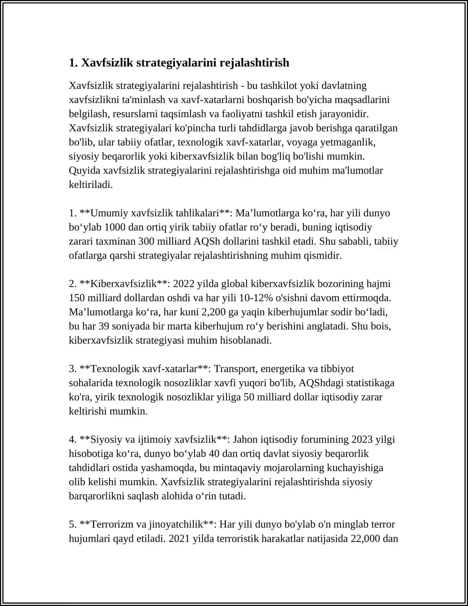 OMMAVIY TADBIRLARNI OʻTKAZISHDA FUQAROLARNING XAVFSIZLIGINI VA JAMOAT XAVFSIZLIGINI TAʼMINLASH CHORA TADBIRLARI 3