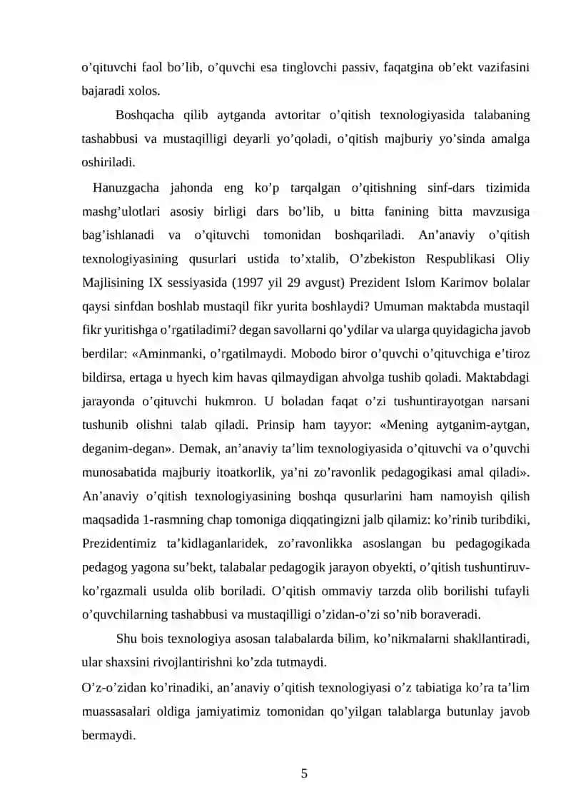 Shaxsga yo’naltirilgan pedagogik texnologiyalarda mexanika fanini akademik litseylarda o’qitish uslubiyati 3