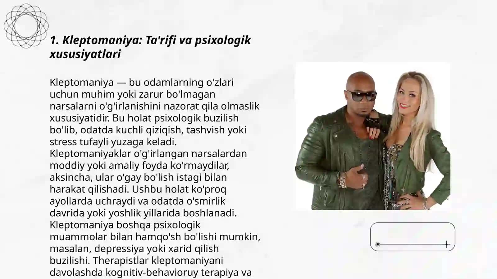 Kleptomaniya: Ta'rifi va psixologik xususiyatlari 3