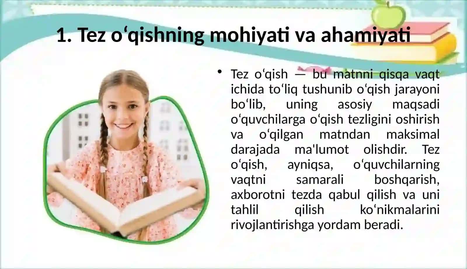 "Tez o‘qishga o‘rgatish usullari" 3