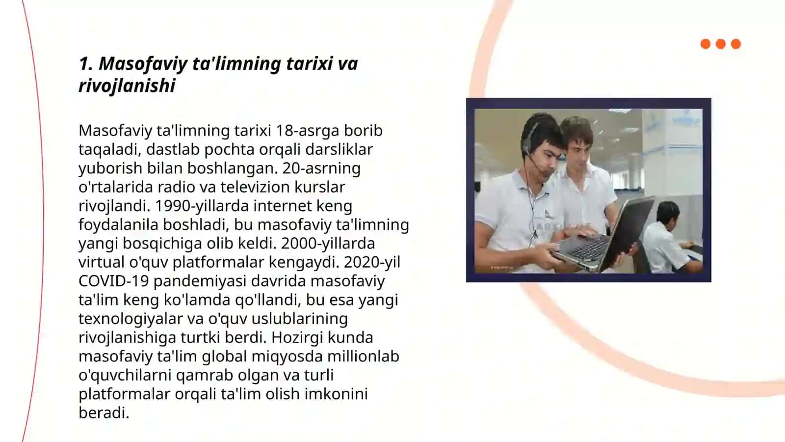 Masofaviy ta'lim texnalogiyalari.LMS-ta'lim boshqaruv tizimlari 3