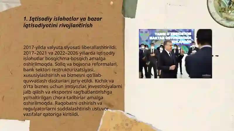 Iqtisodiy islohotlar va bozor iqtisodiyotini rivojlantirish 3