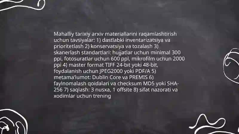 Maʼlumot elektron resurslari boʻyicha tavsiyalarni tanlash va ishlab chiqish. Mahalliy tarix 3