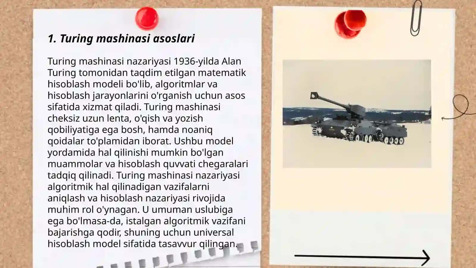 Tyuring mashinasida murakkab algoritmni realizasiya qilish va amallar bajarish 3