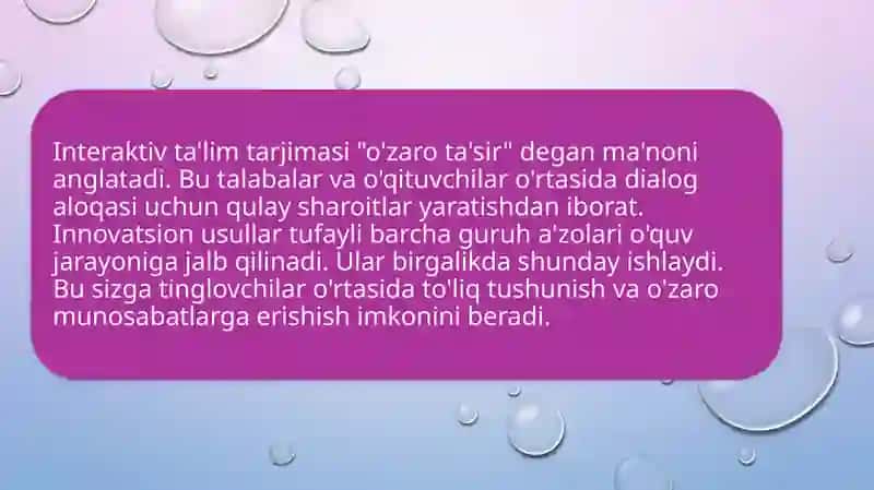 Interaktiv ta’lim va uning o’ziga xosliklari 3