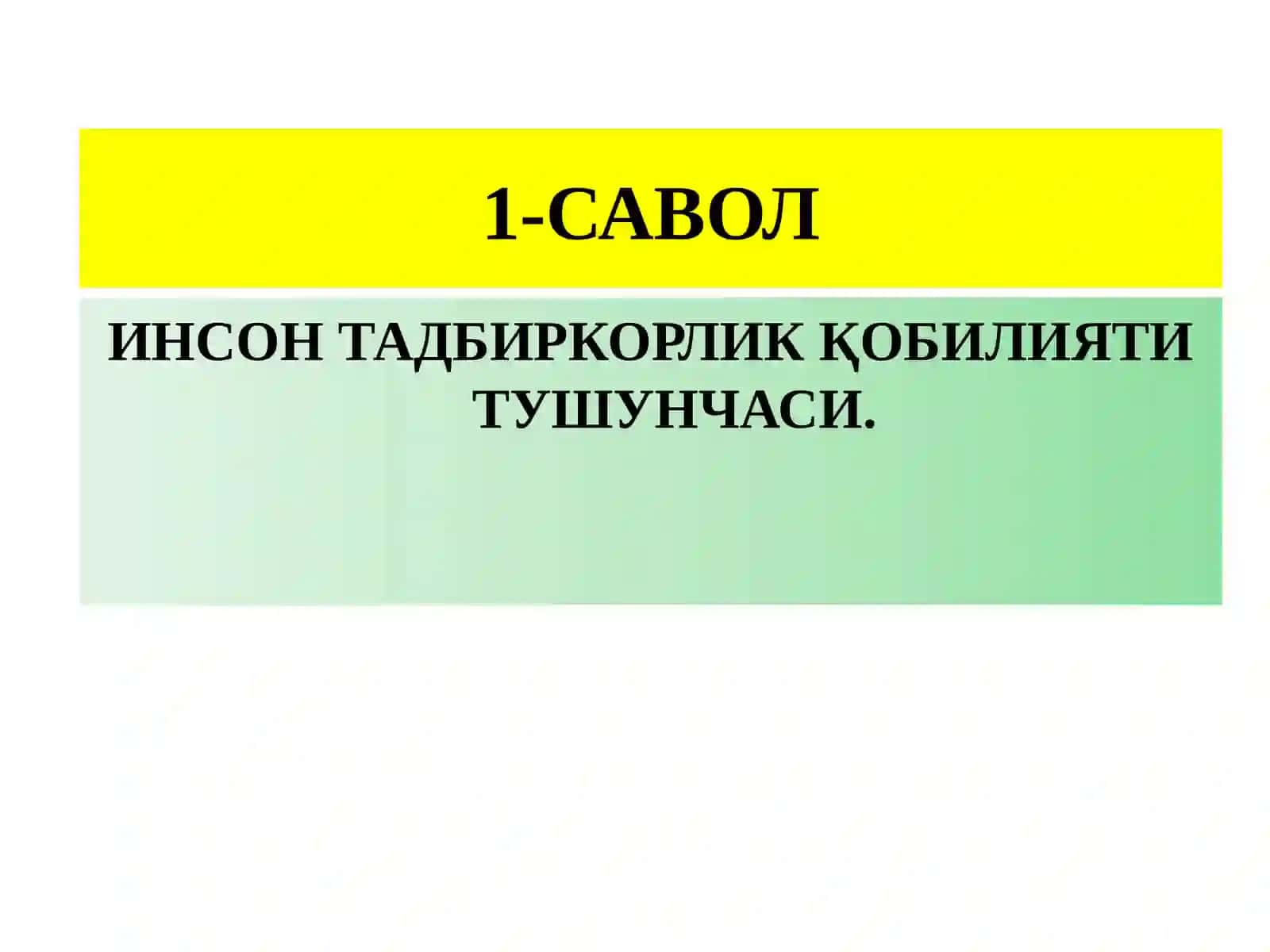 Маъруз режаси 3