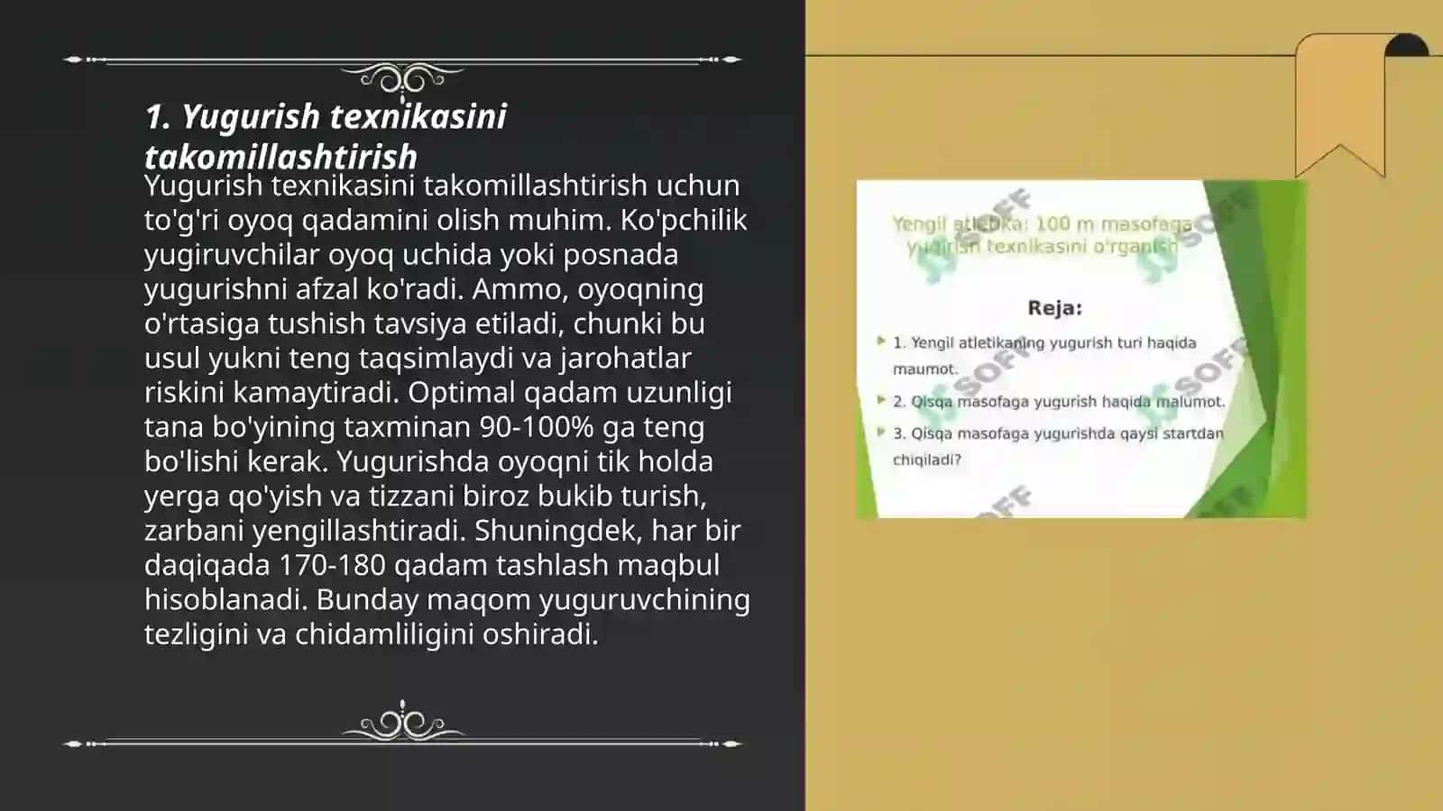 Õrta masofaga yugirish takomillashtirish 3