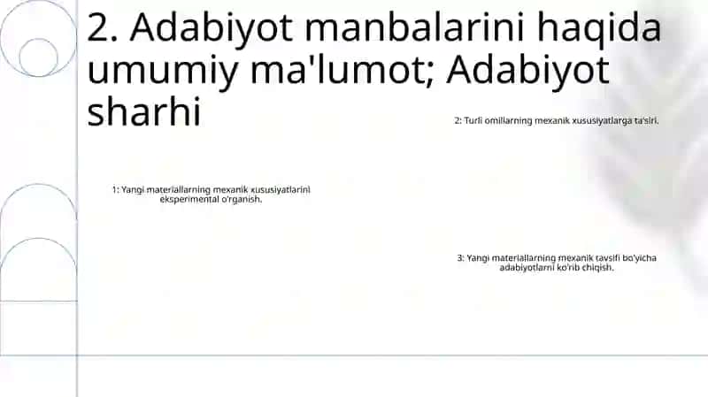 Yangi Materiallarning Mexanik Xususiyatlarini Tajribada O'Rganish 3