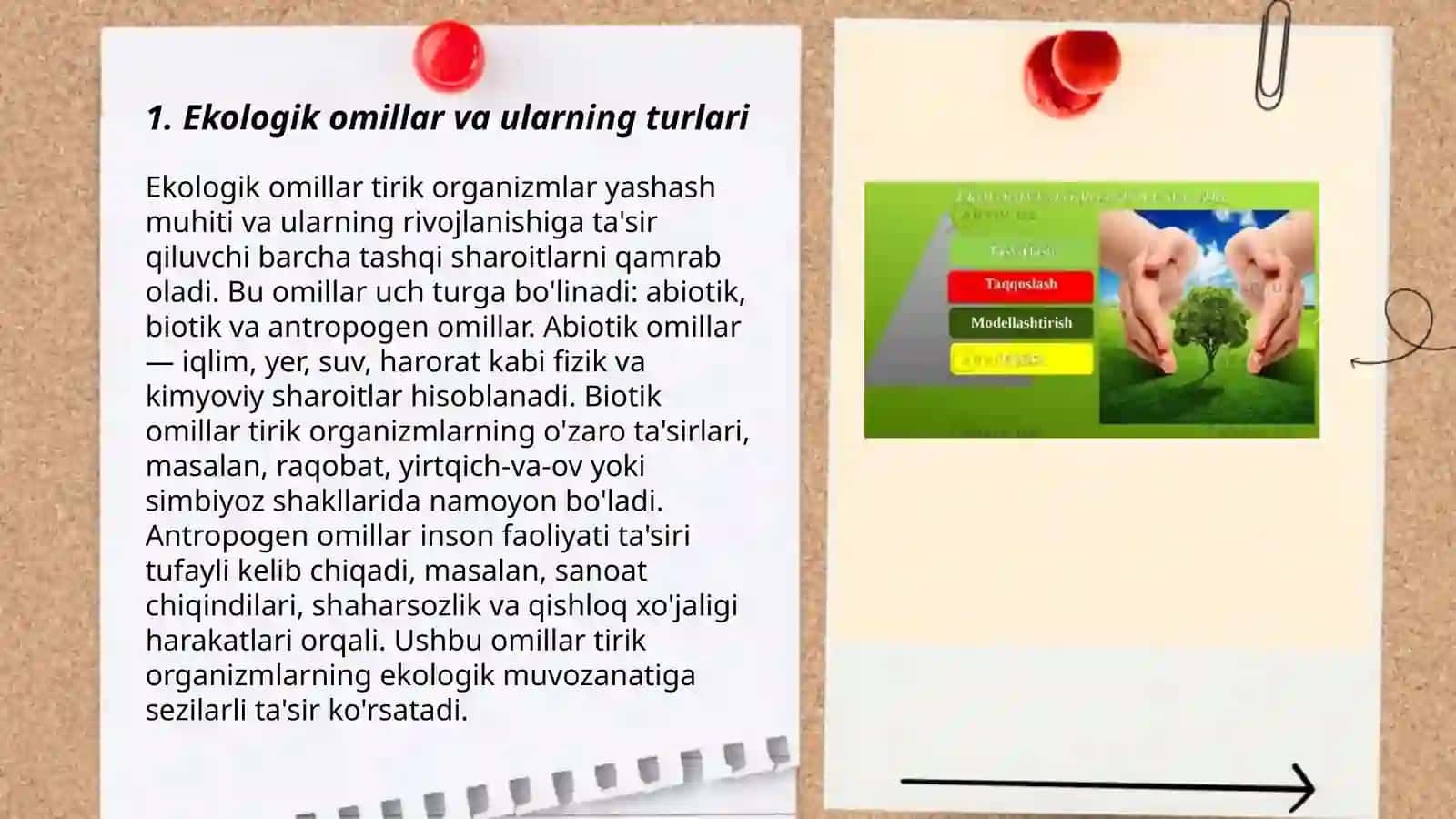 Ekalogiya.ekologik faktorlar atrof mihitoni ifloslanishining genetik asoslari 3