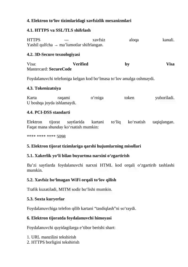 4-amaliy. Elektron tijorat xavfsizligi 3